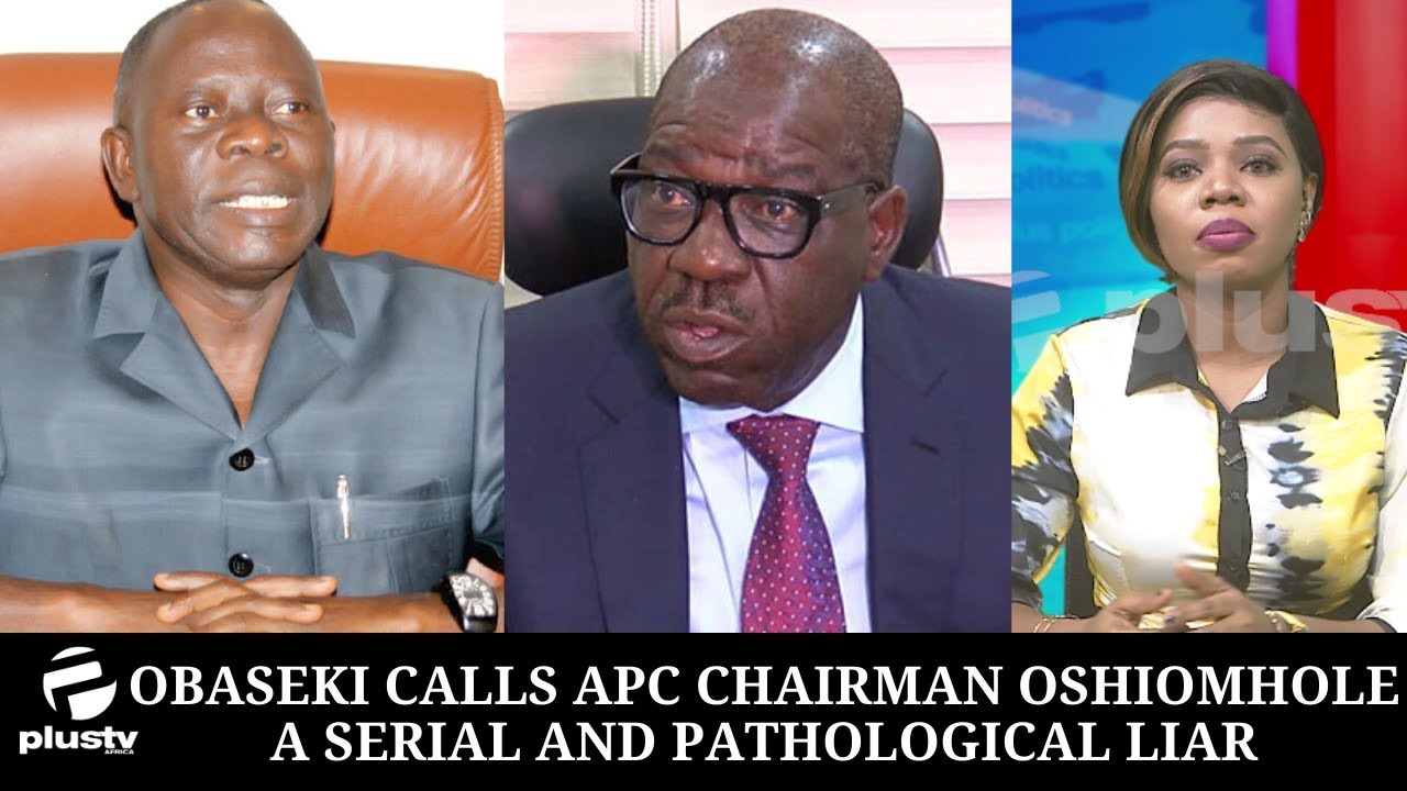 (WATCH) Obaseki Calls APC Chairman Oshiomhole A Serial And Pathological Liar
