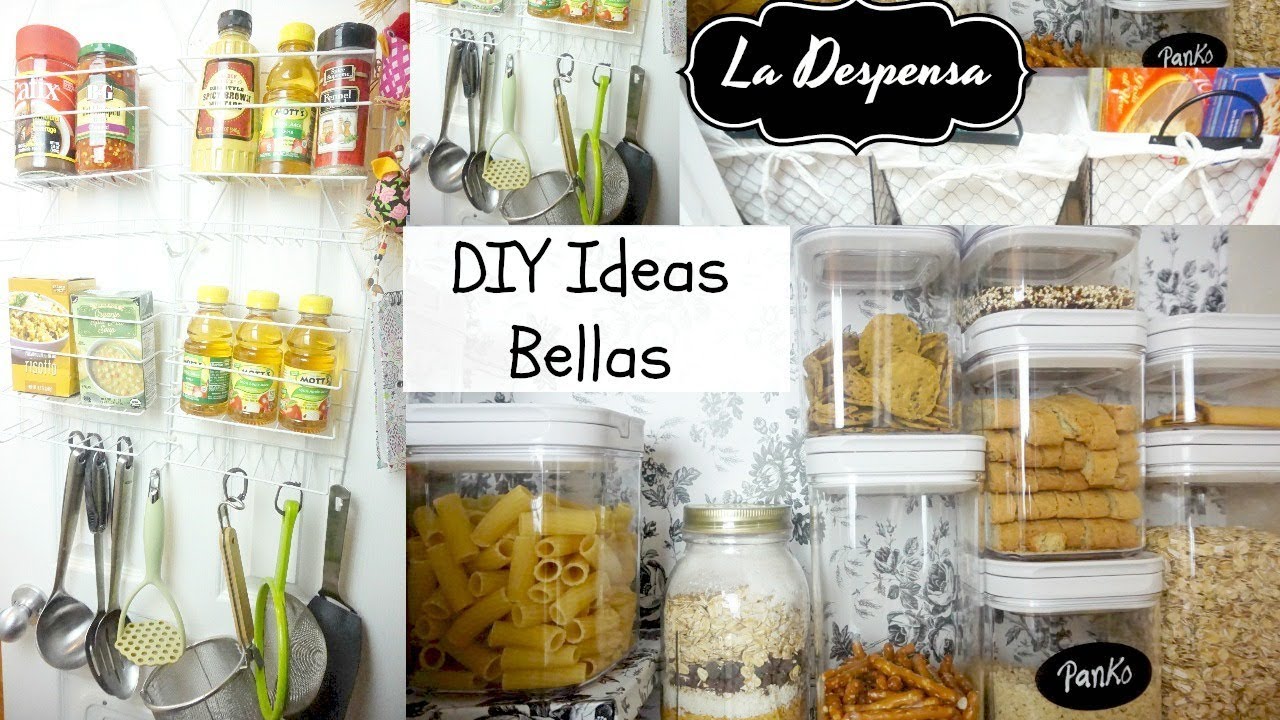 IDEAS PARA ORGANIZAR LA DESPENSA  DIY y Dollar Tree ideas ! Usa tu creatividad
