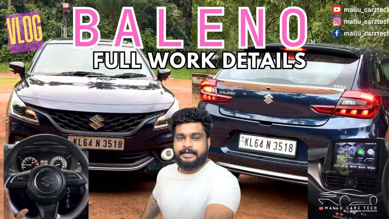 BALENO BASE MODEL FULL WORK┃ANDROID 360┃TOPEND STEERING┃MIRROR FOLDING┃SPEAKERS┃FOG LAMP DETAIL VLOG