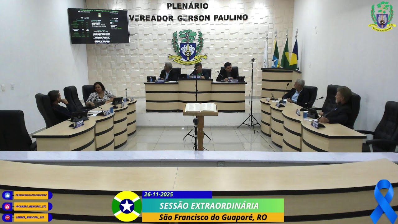 DÉCIMA PRIMEIRA SESSÃO EXTRAORDINÁRIA DO ANO DE 2025