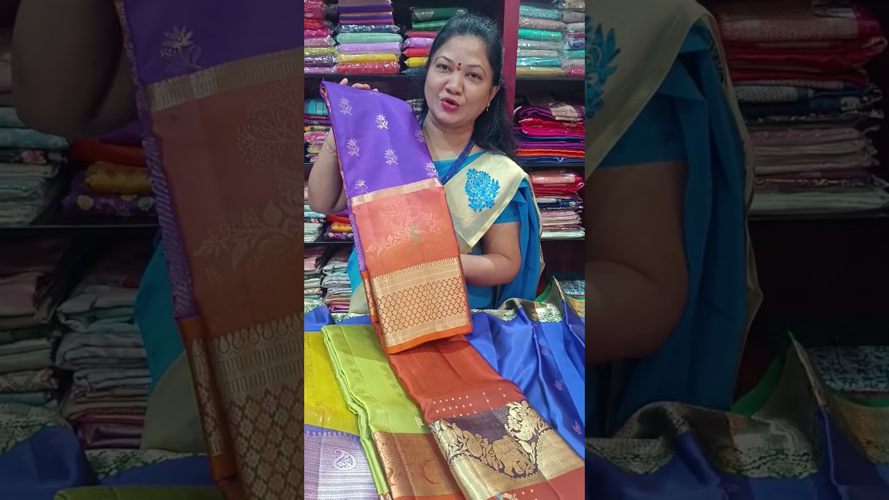 Kanchivaram pattu collection different designs available 
