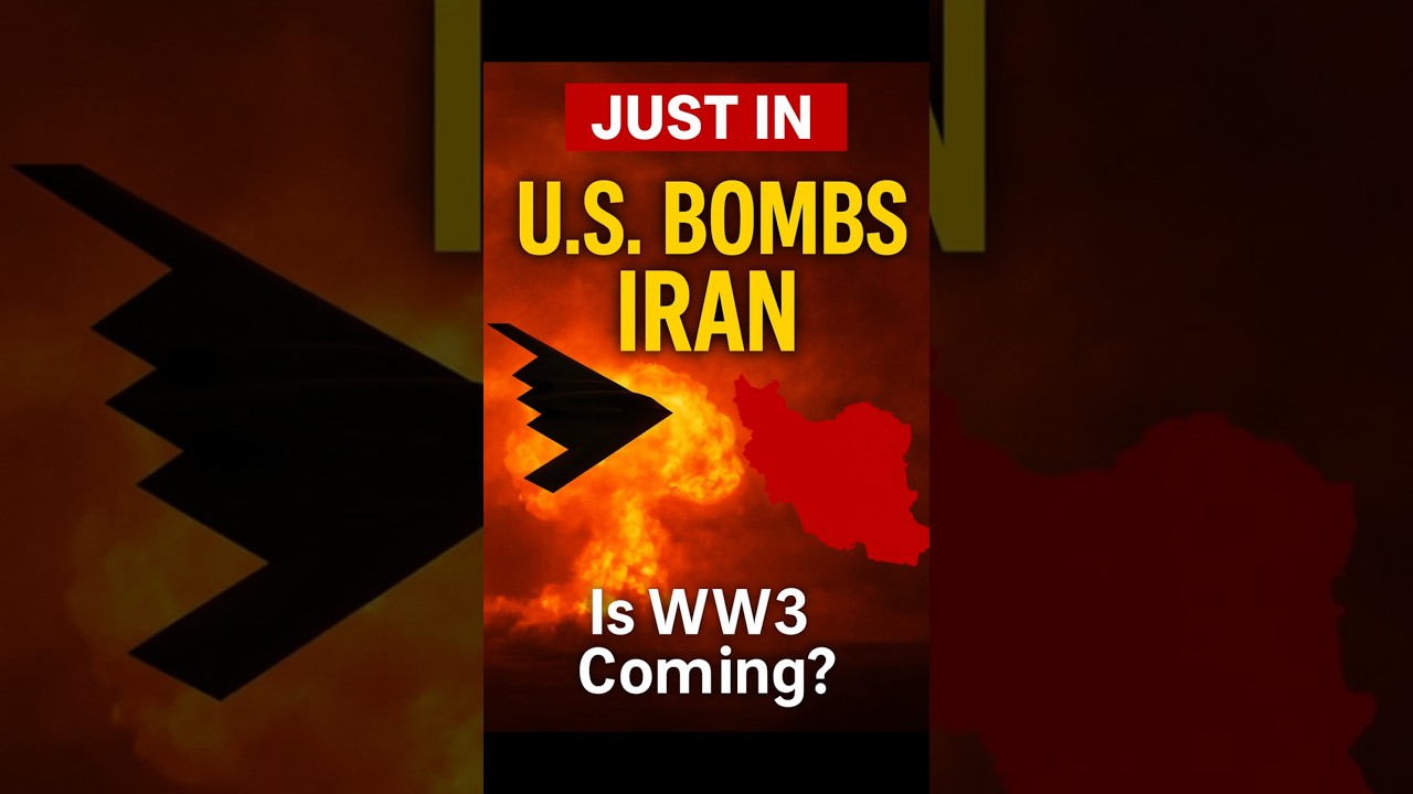 US Bombs Iran using B 2 Bomber 