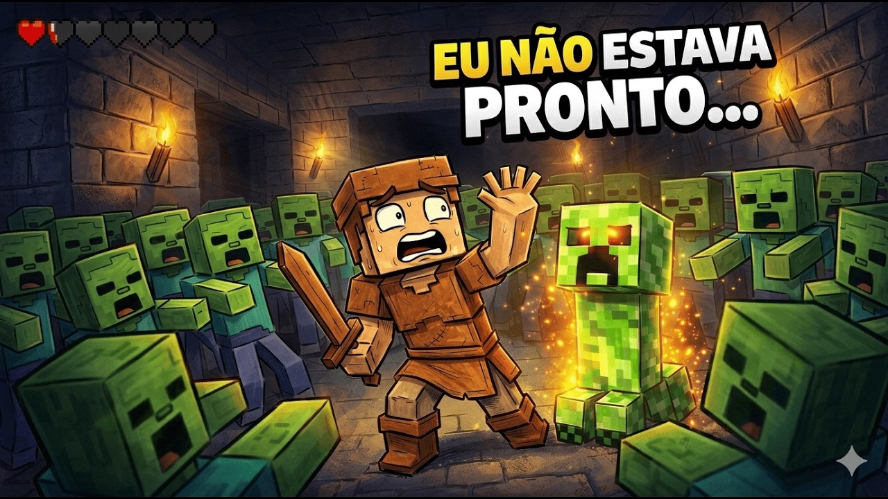 Minecraft Dungeons é MUITO diferente do que eu imaginei...