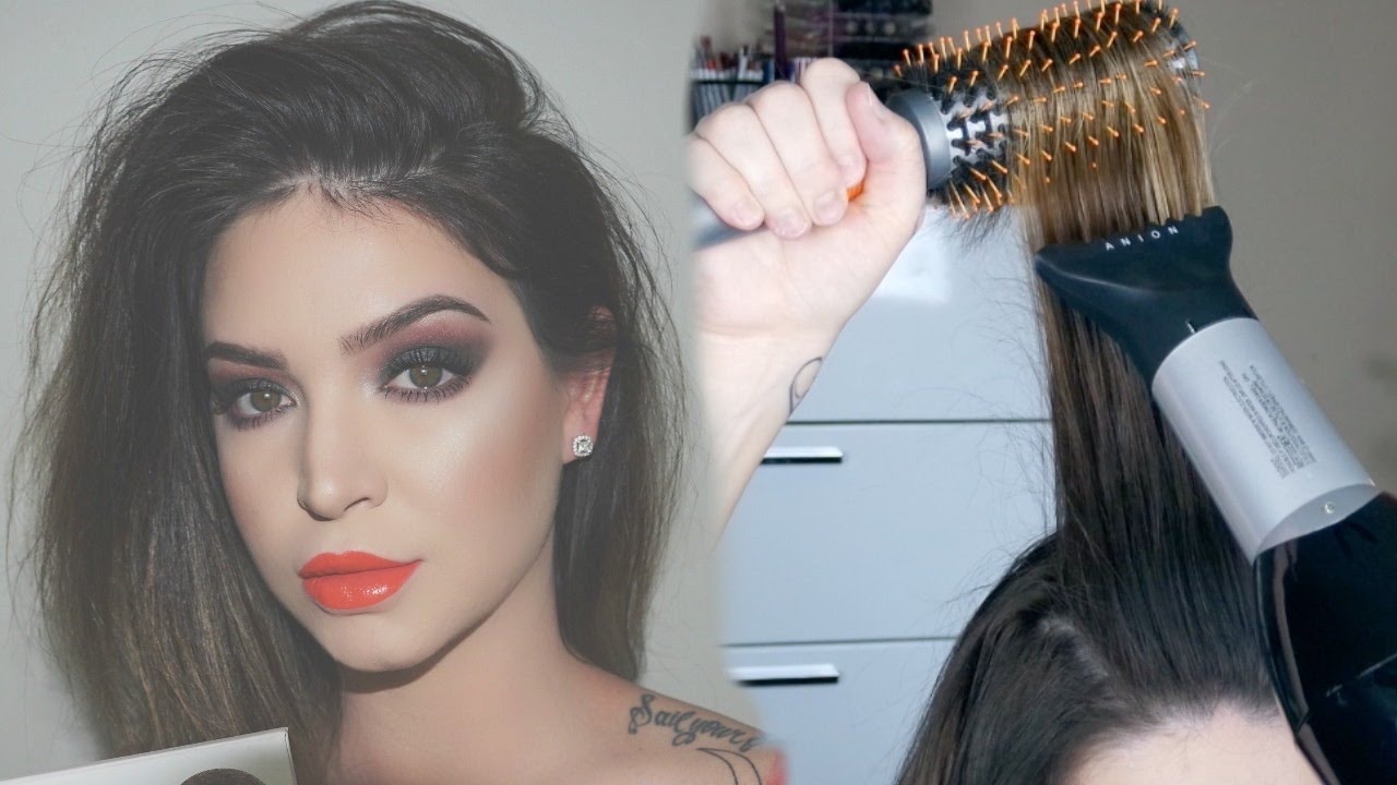 Easy Round Brush Blow Dry  | DIY salon blow out