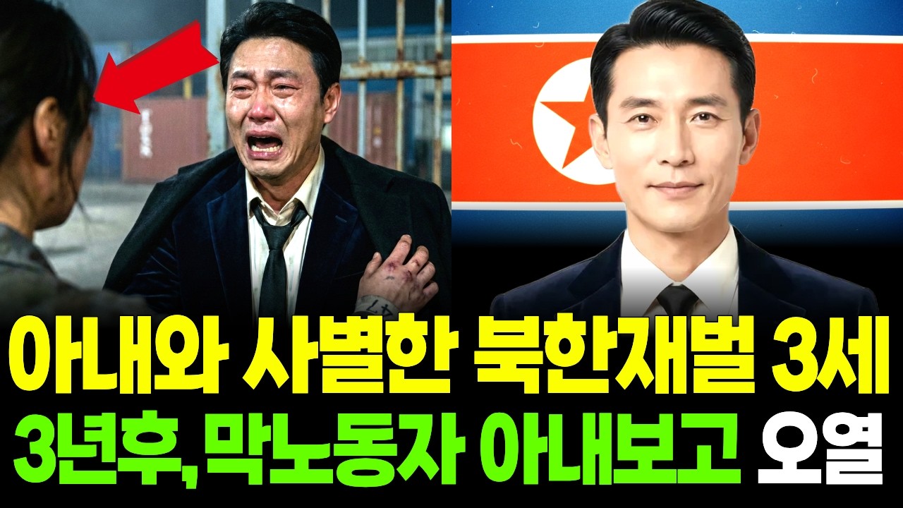북한 재벌3세 아내 장례치른 후 3년, 중국 야간공장에서 아내를 보고 오열하는데...