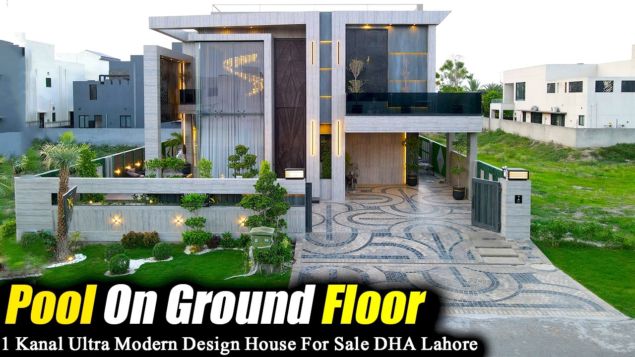 1 Kanal Fully Furnished Ultra Modern Design House With Swimming Pool For Sale In DHA Lahore