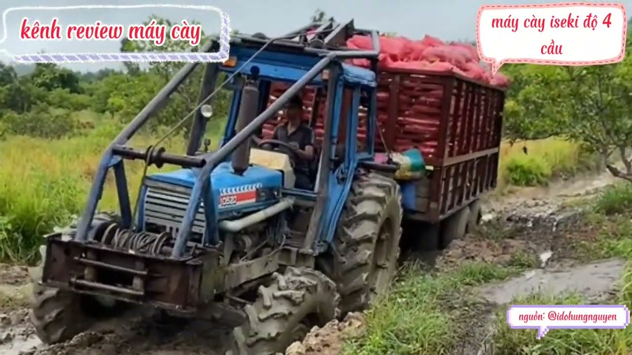 #review máy cày iseki 4 cầu 6 máy trên Gia Lai mạnh cở nào ?? #maycay #iseki #phi90volg #gialai
