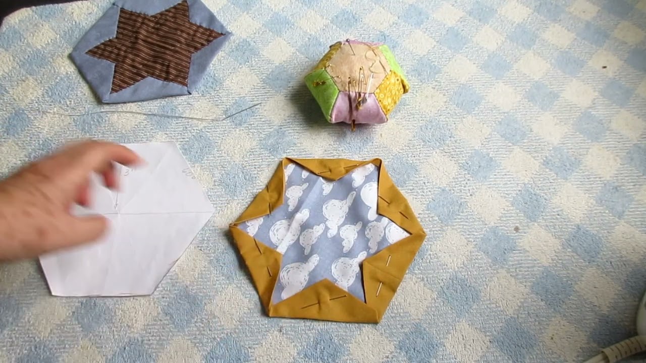 Cómo Coser Un Hexágono Estrella Doblada Paso a Paso