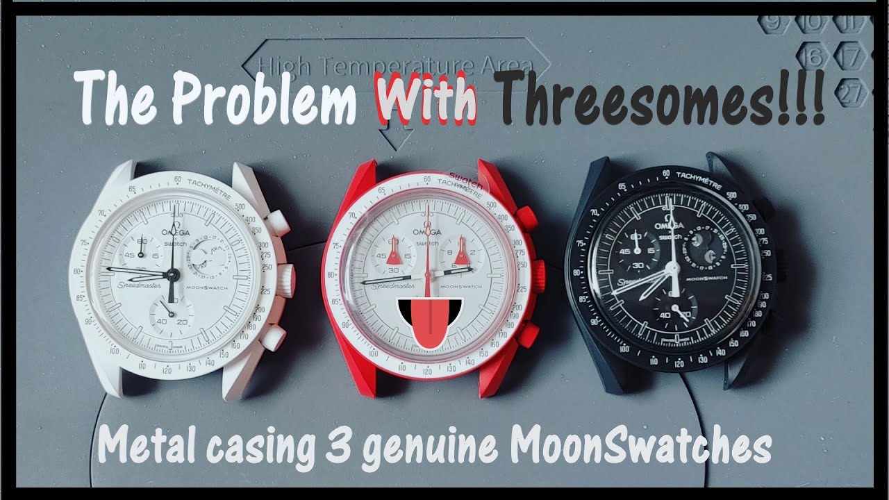 Building 3 genuine MoonSwatches at the same time! With lots of problems... and solutions.