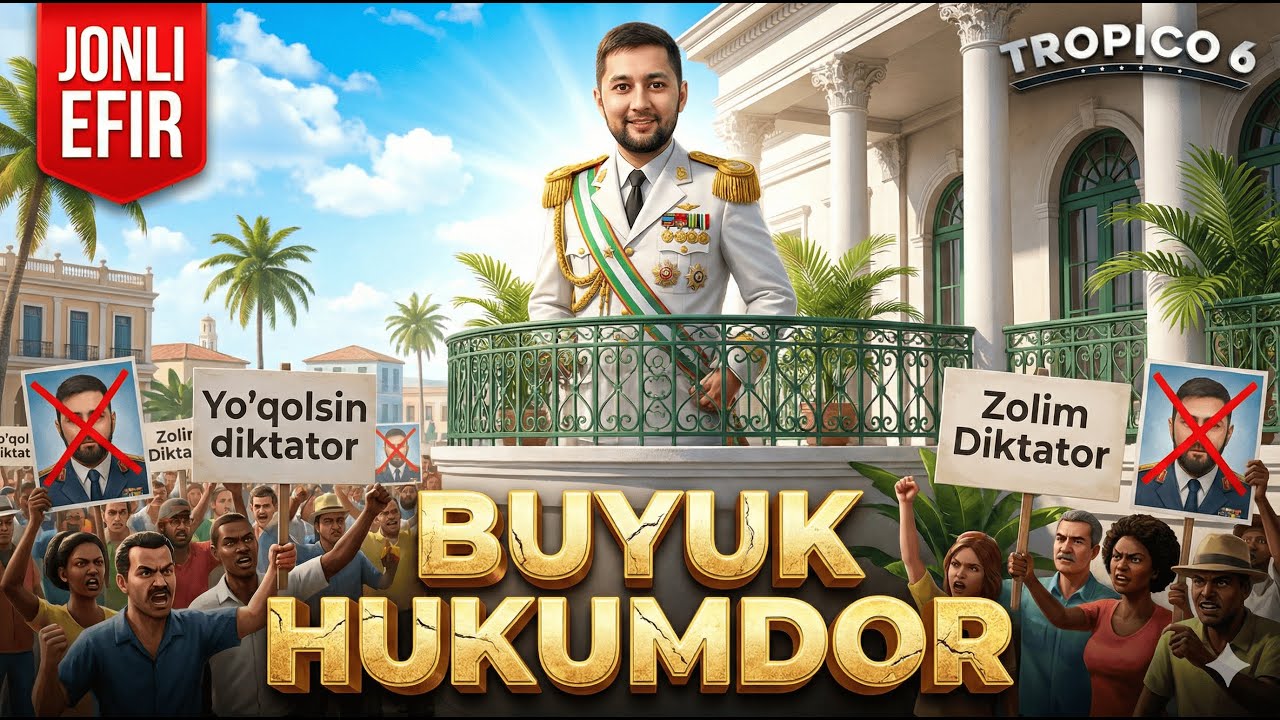 TROPICO 6 | BUYUK DIKTATOR QAYTDI | UZLIDER LIVE