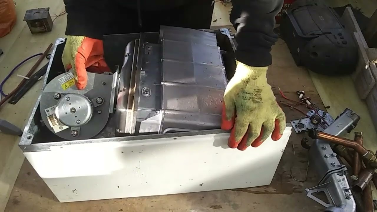 Scrapping a Gas Boiler for Aluminum, Copper and Brass