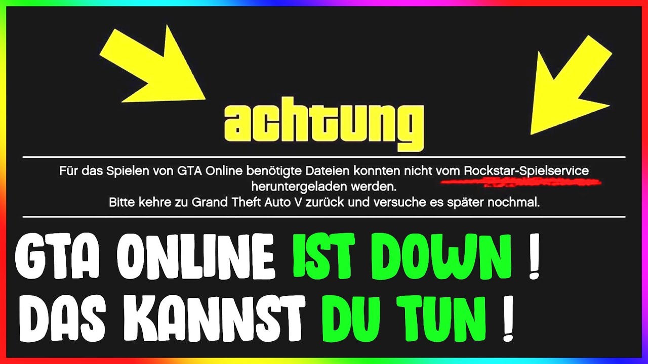 GTA ONLINE IST DOWN! - So kannst DU trotzdem SPIELEN! | GTA Online