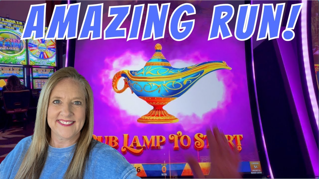 Amazing RUN on Mystery of the Lamp #slots #casino #slotmachine