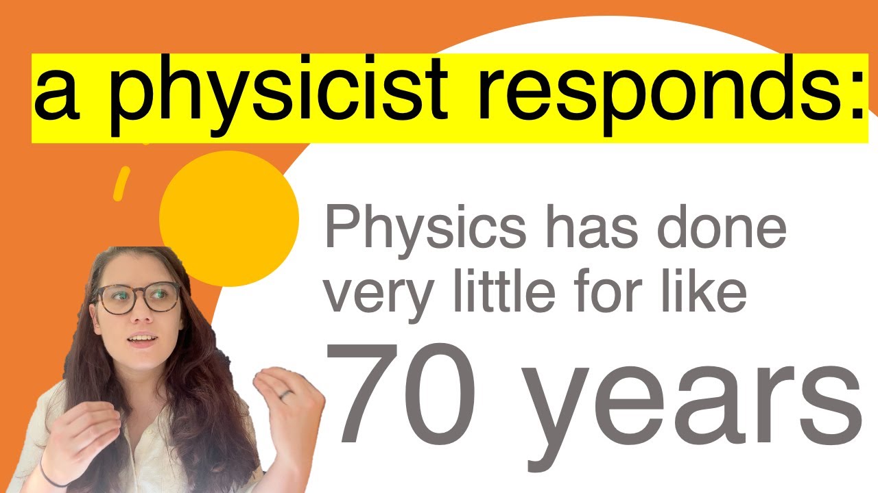 a physicist responds: physics has done very little for like 70 years