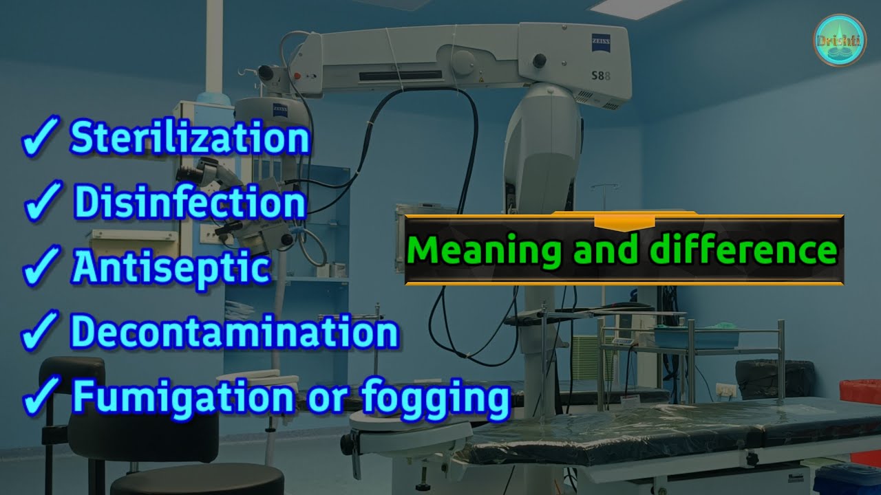 Difference in Sterilization,disinfection, antiseptic, decontamination, Fumigation or flogging .