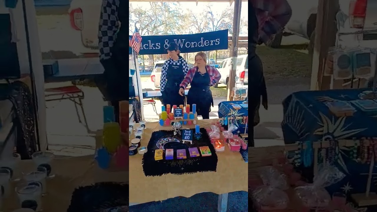 March madness w/Wicks & Wonders. New Baja Cactus Blossom candles #candle #farmersmarket #handmade
