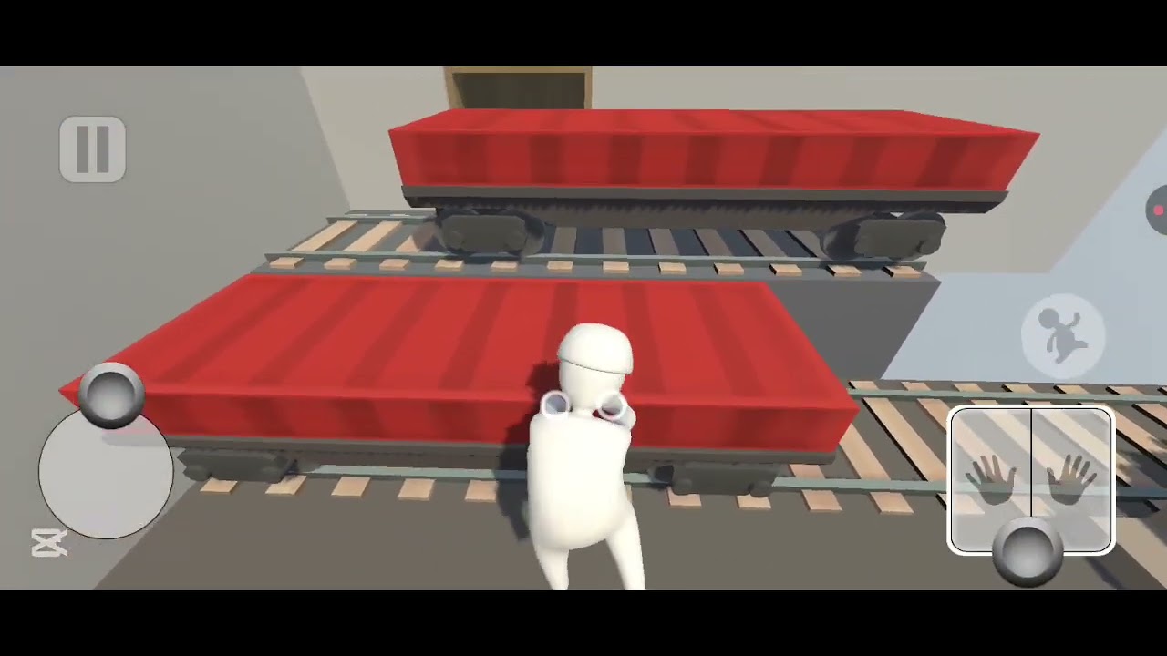 Играю в human fall flat (прошел 3 уровня!)