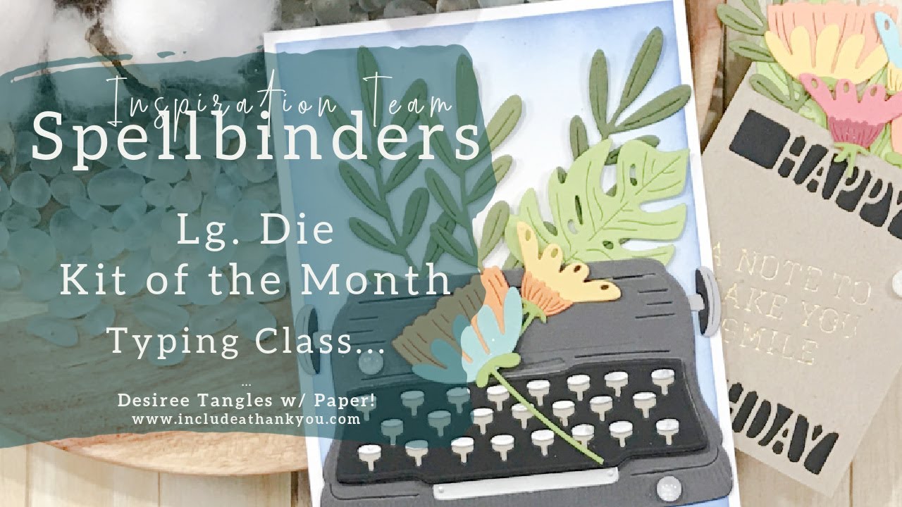 Spellbinders large Die and Glimmer Hot Foil Club of the Month | Die Cutting with a Secret Message!