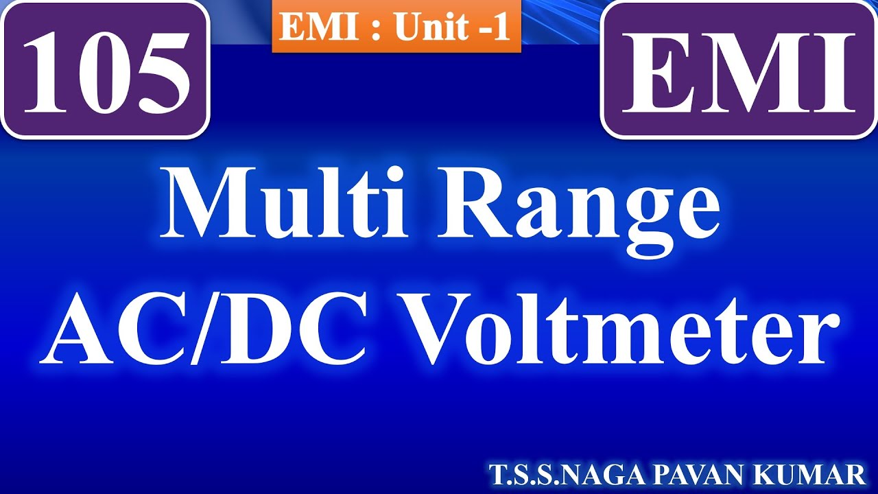 EMI105 - Multi-Range DC Voltmeters
