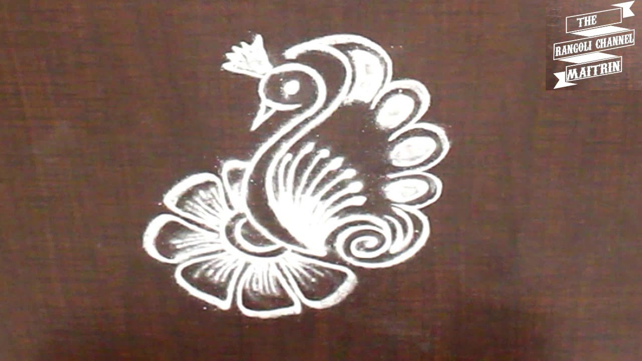 Very Simple Rangoli design for daily purpose