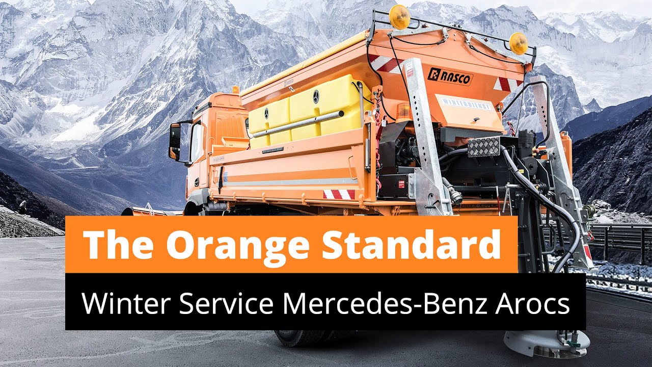 The Orange Standard: Winter Service Mercedes-Benz Arocs Truck