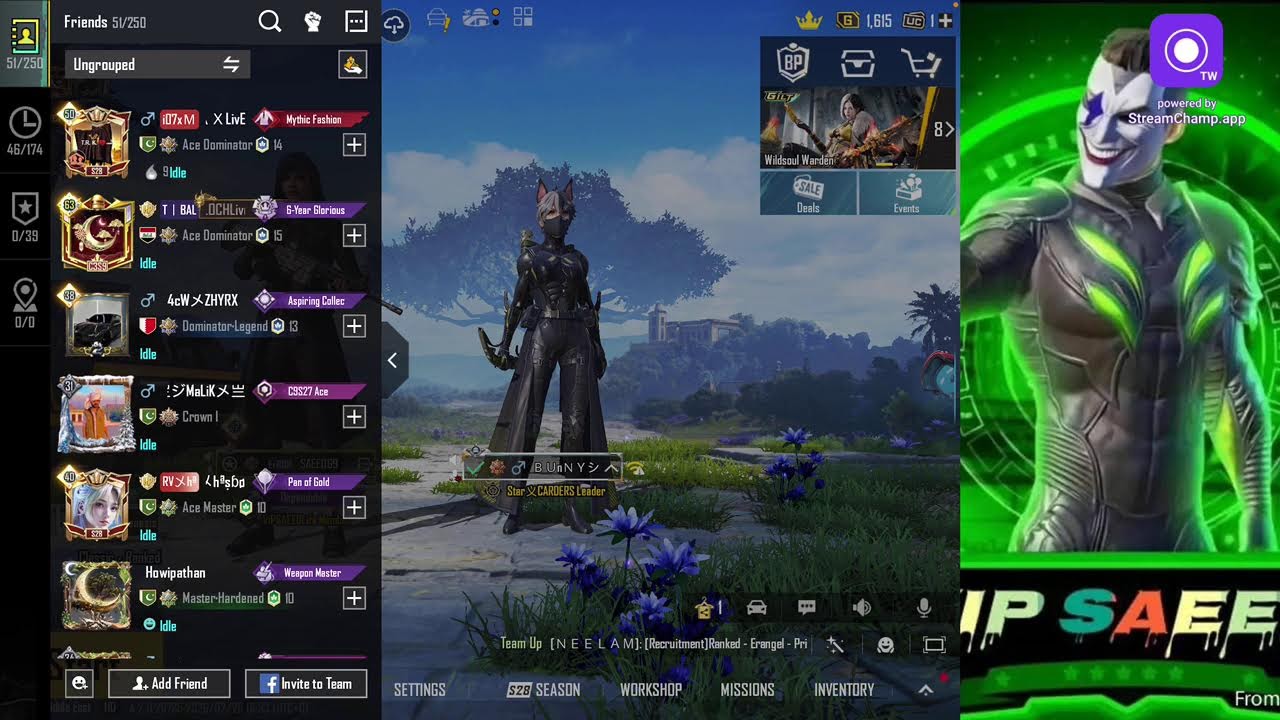 Broadcast powered by StreamChamp