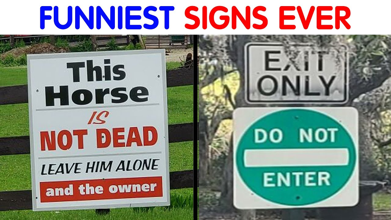 Very Funny Stupid Signs #9 😂