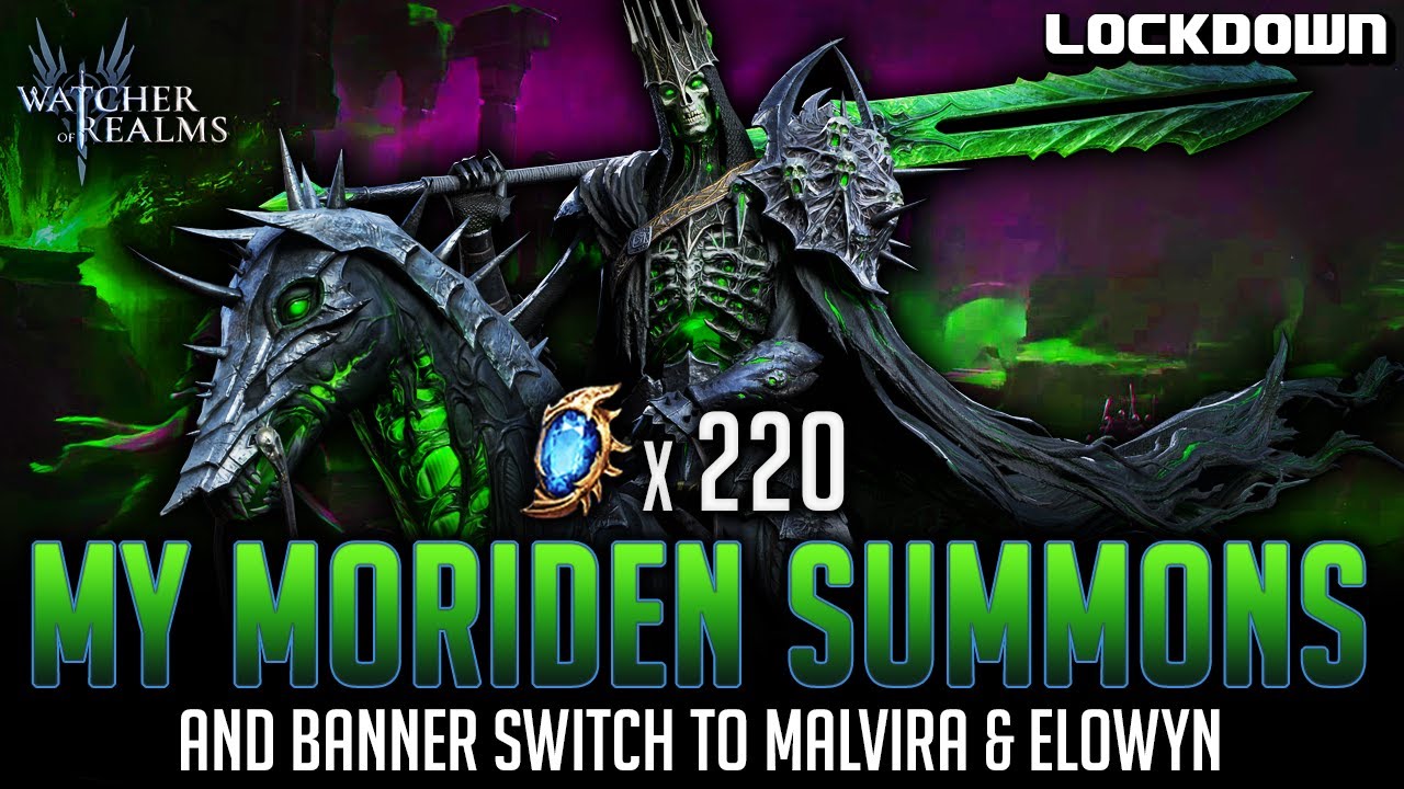 WOR: My Moriden Summons! Malvira/Elowyn Banner Switch - Watcher of Realms Pulls