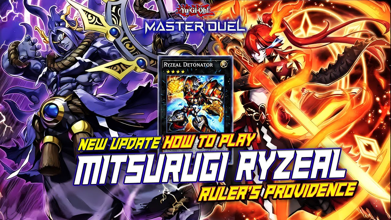 MASTER DUEL - HOW TO PLAY! MITSURUGI RYZEAL DECK WITH NEW SELECTION PACK - FULL 1 CARD COMBO