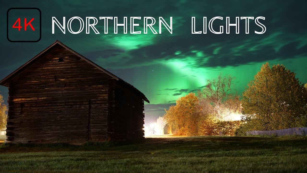 Northern Lights  - With Calm Music - Scandinavia - 2022 - 2023