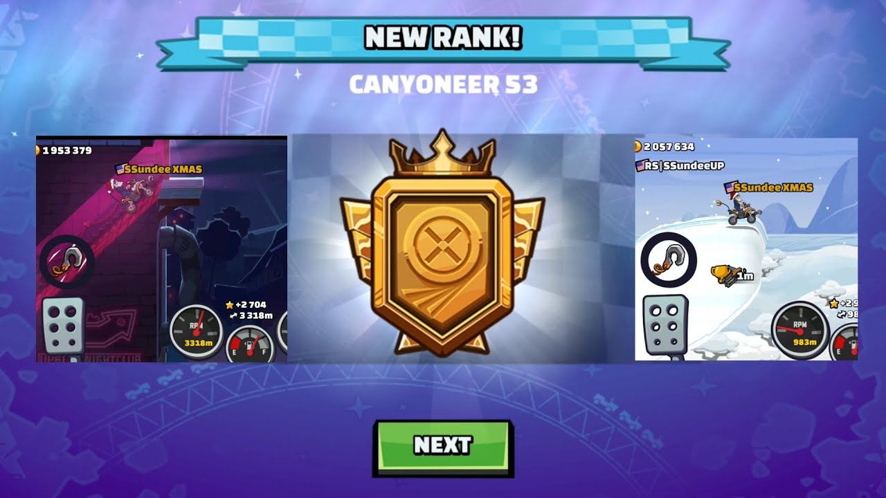 REACHING CANYONEER 53 WITH 2 ATV ADVENTURE RECORDS - Hill Climb Racing 2