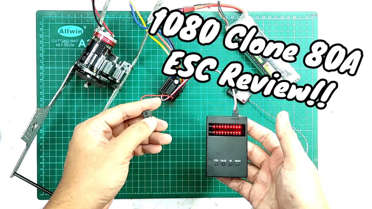1/10 WP Crawler 1080 Clone 80A Brushed ESC Review