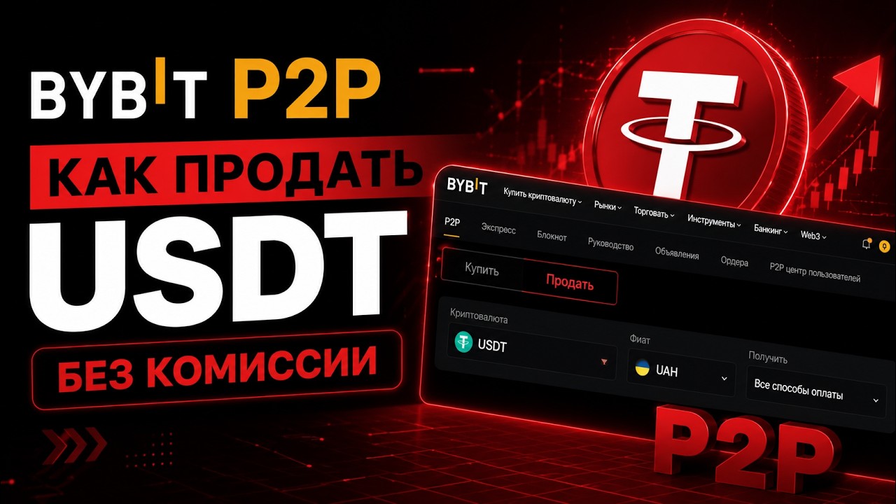 Как продать USDT через Bybit P2P без комиссии | Полная инструкция 2026