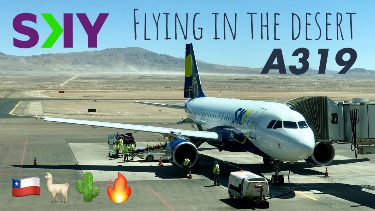 SKY 🇨🇱 Airbus A319 | Departure from Calama ✈