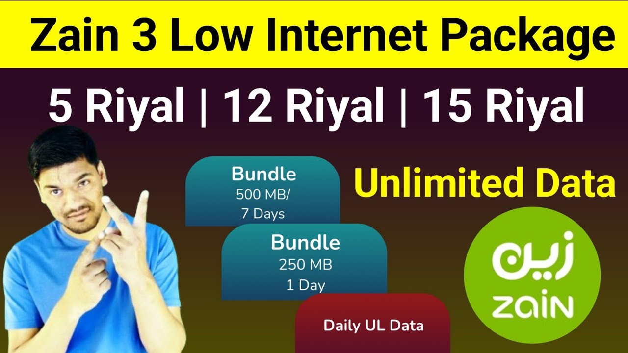 Zain 15 Riyal Unlimited Data | 3 Cheap Internet packages of Zain Sim | Zain Sim DUL D500 402 Package