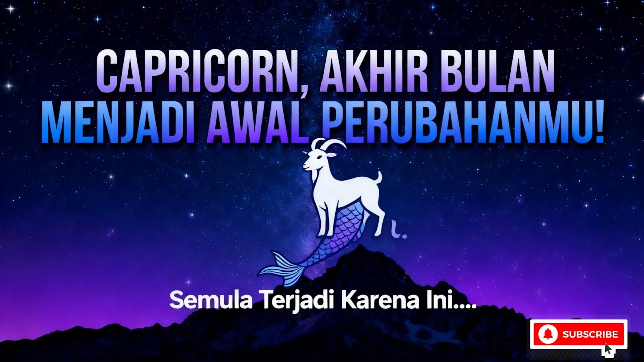 Capricorn♑ Energimu Di Akhir Bulan, Ada Hal Baru Yang Tak Pernah Kamu Duga - Hari Ini Februari 2026