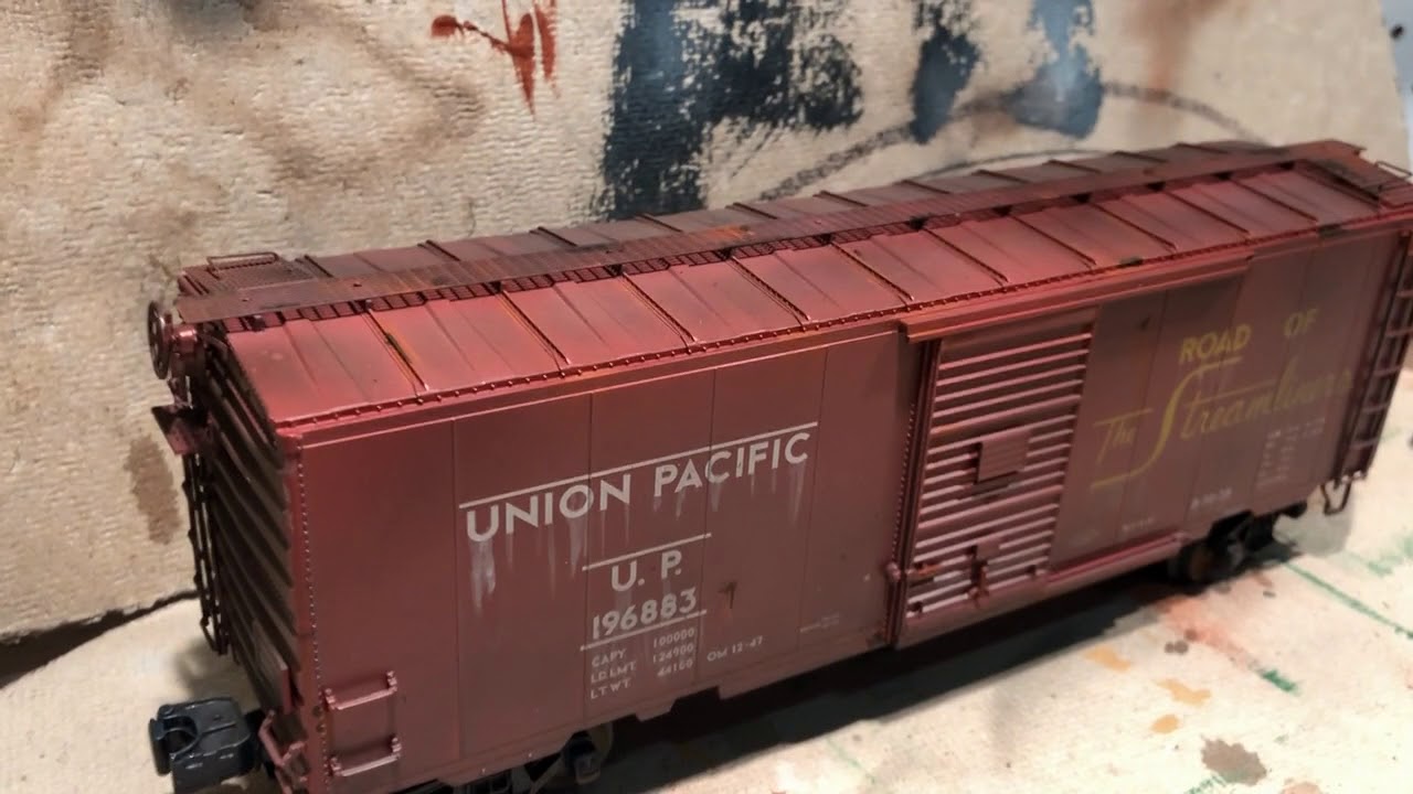 How to: Weathering a Model Train Boxcar, O Scale