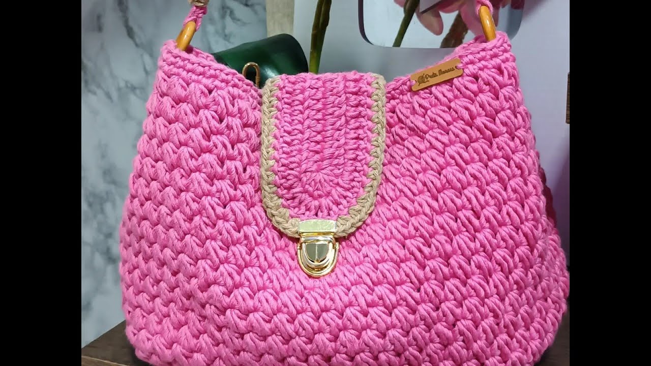 Bolsa de crochê belíssima passo a passo #crochet  #crochetbag #crochê