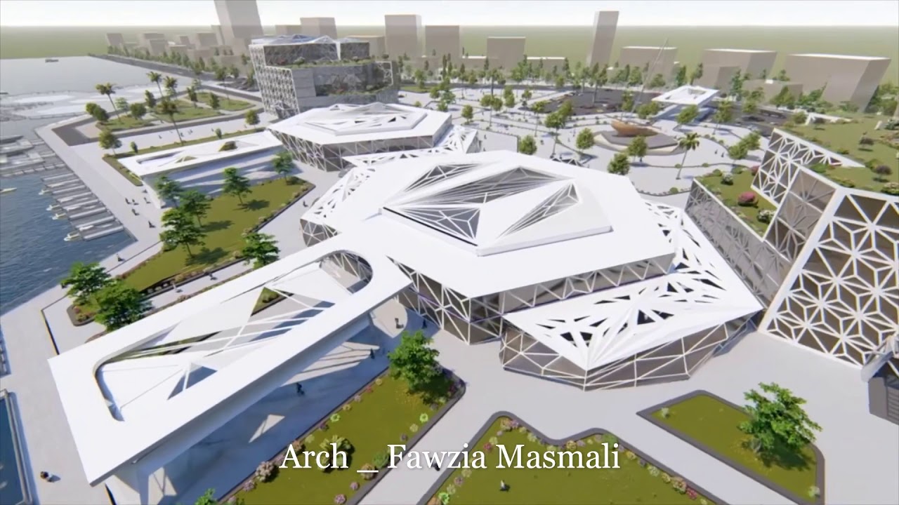 مشروع التخرج لنيل درجة البكالوريوس _  ميناء جازان الدولي _ جامعة جازان _ كلية التصميم والعمارة