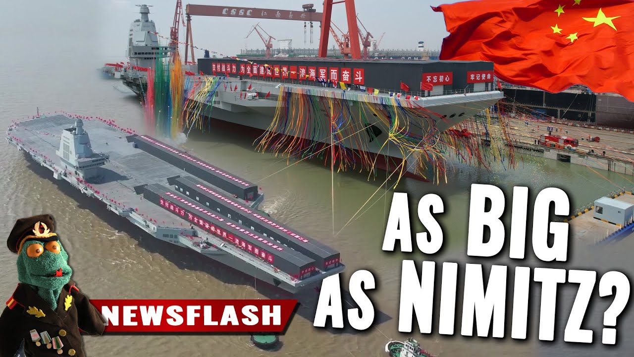 Chinese Navy just launched its biggest aircraft carrier ever
