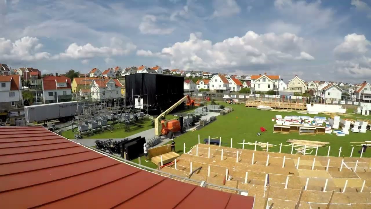Amaze Festival, Smögen 2025, Stage Build Timelapse