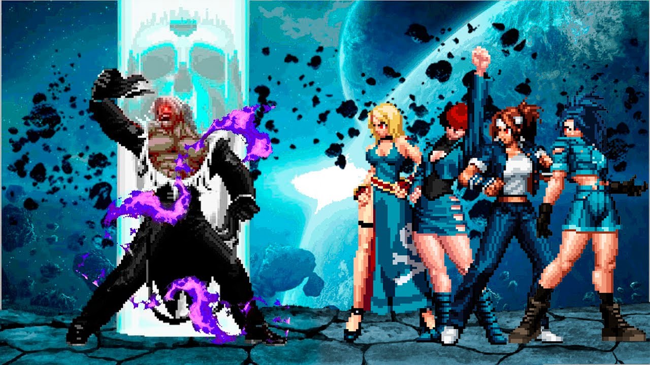 [KOF Mugen] New Final Rugal vs YS Girls Team