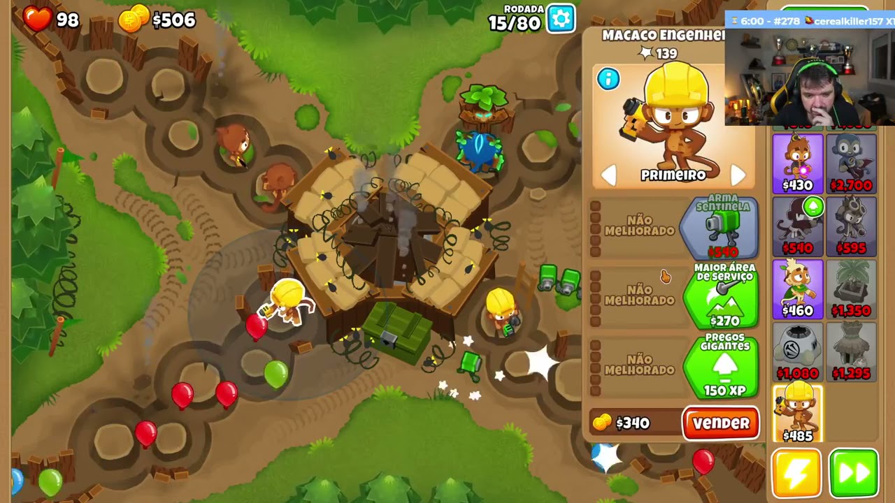 BLOONS TD 6 #5 Gaules , LINDINHO, LIMINHA E BT