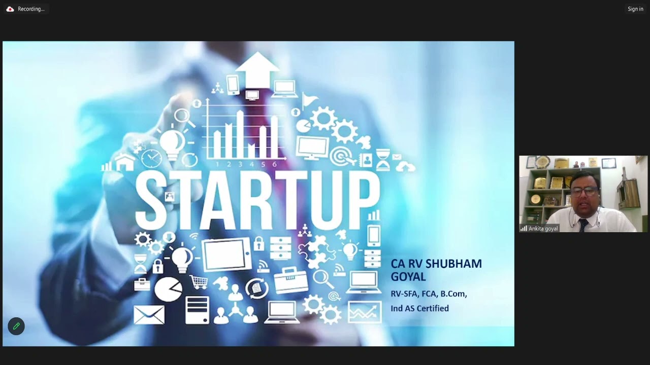 Webinar on &ldquo;Startup India Scheme- Professional opportunity for CAs&rdquo; - 21062024