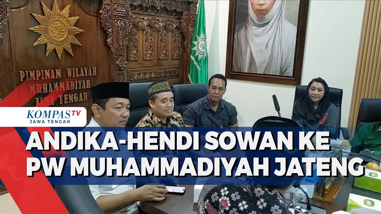 Andika-Hendi Silaturahmi ke Kantor Pemimpin Wilayah Muhammadiyah Jawa Tengah