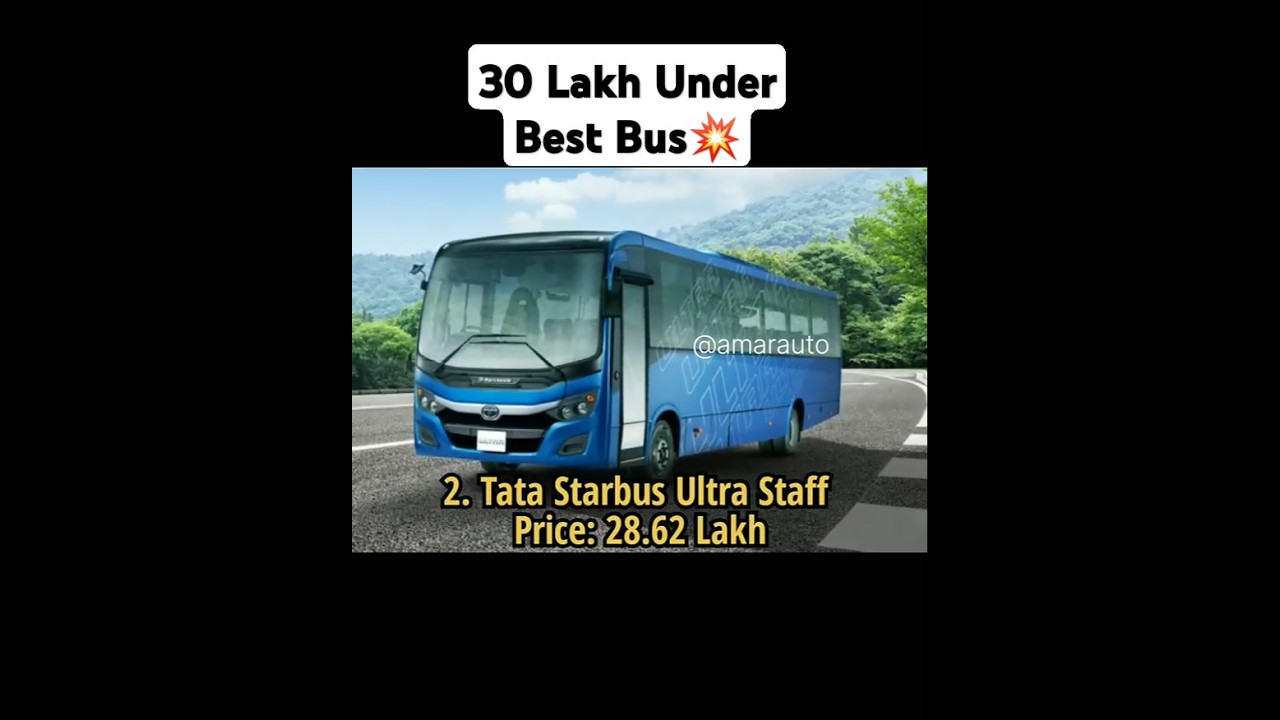 Top 5 Bus Under 30 Lakhs In India #shorts #shortvideo #car #trending #bus #mahindrabus #tatabus