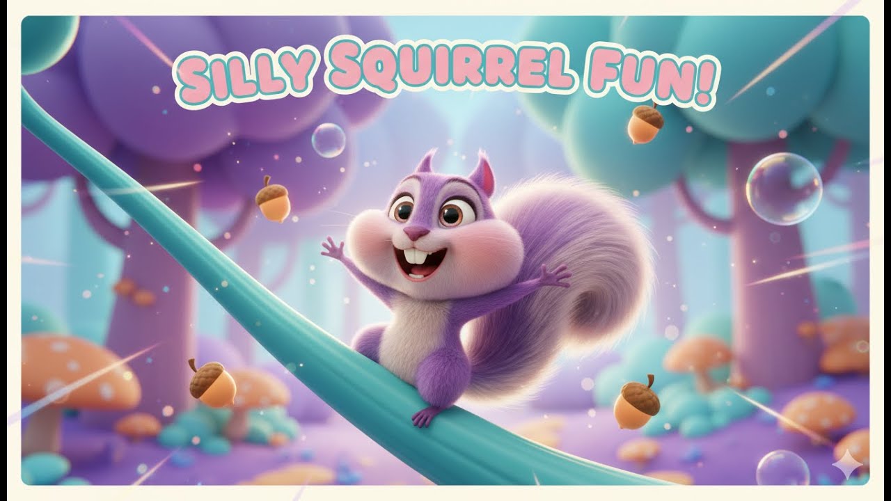 Hasti Squirrel Song 🐿️ | Funny Hindi Kids Cartoon Rhyme #poofyplanet #hindicartoon #poetry