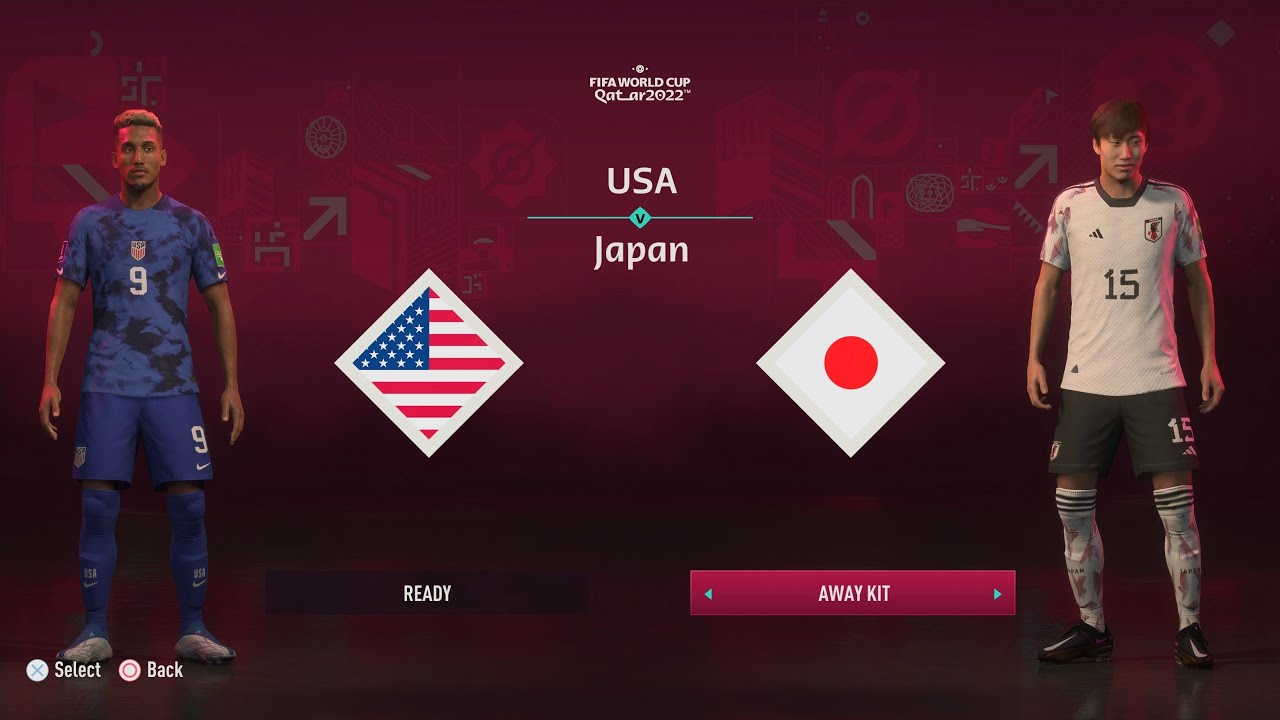 FIFA 23 | WORLD CUP FIFA QATAR 2022 | USA VS JAPAN | 4K 60FPS | PS5
