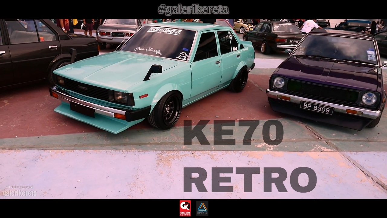 Toyota Corolla Ke70 Shakotan Praise the Retro - Borneo Kustom Show 2017