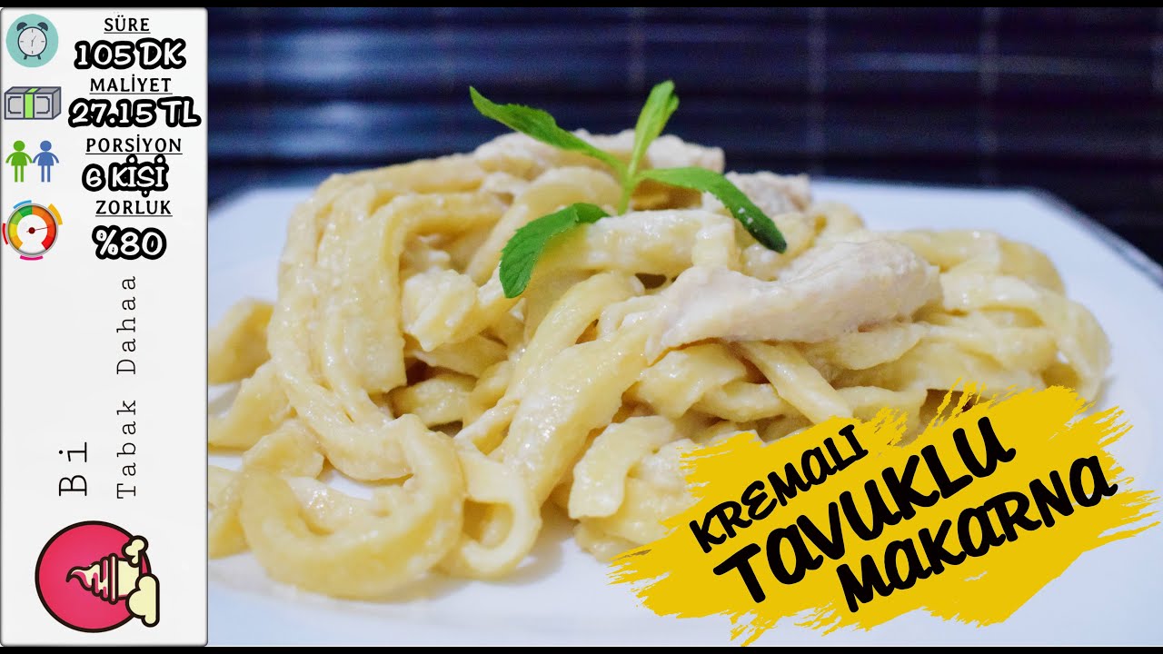 Ev Yapımı Makarna İle Soya Soslu Kremalı Tavuklu Makarna Tarifi